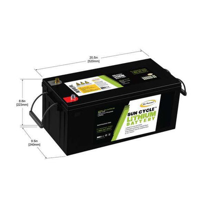 Go Power 250ah Lithium Iron Phosphate Solar Battery.