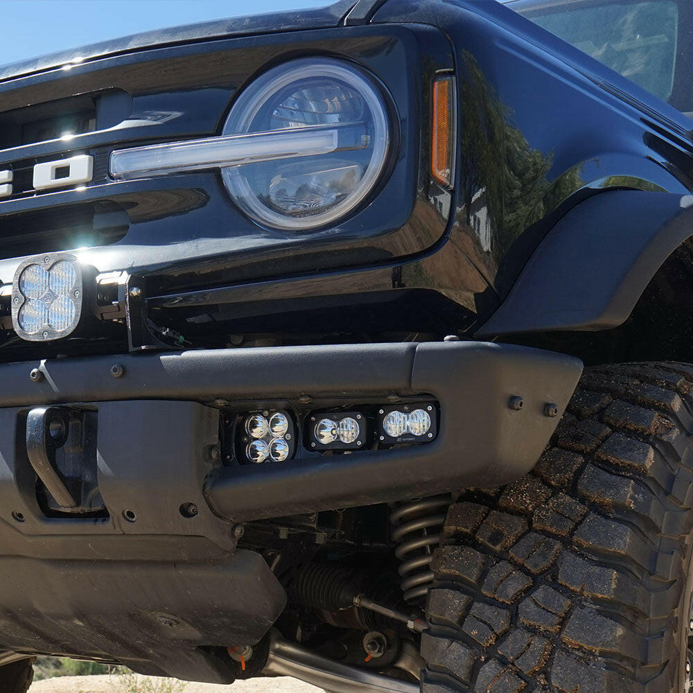 Ford Squadron Pro/Dual S2 Sport Steel Bumper Fog Pocket Light Kit - Ford 2021-23 Bronco; Steel Bumper.