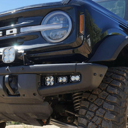 Ford Squadron Pro/Dual S2 Sport Steel Bumper Fog Pocket Light Kit - Ford 2021-23 Bronco; Steel Bumper.