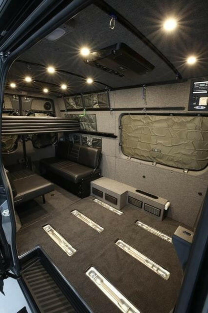 2007-2018 SPRINTER VAN WALL LINER KIT, 170"HIGH ROOF, UPHOLSTERED (NO UPPER CABINETS).