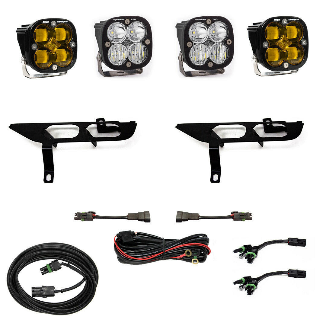 Ford Squadron SAE/Pro Fog Pocket Light Kit - Ford 2021-22 F-150; NOTE: w/o Daytime Running Lights (DRL).