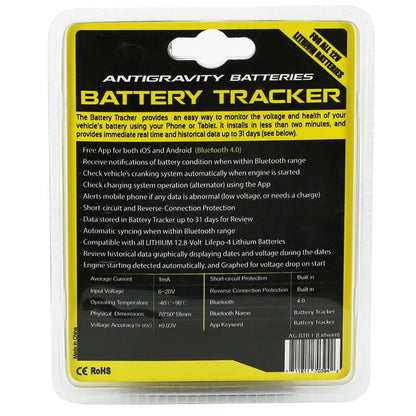 Antigravity Batteries LiFePO4 Battery Tracker