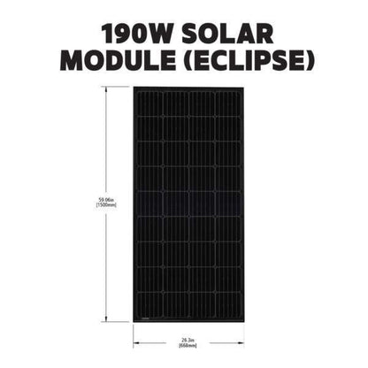 Go Power Rigid Eclipse 190w + 30a Mppt Controller Solar Kit