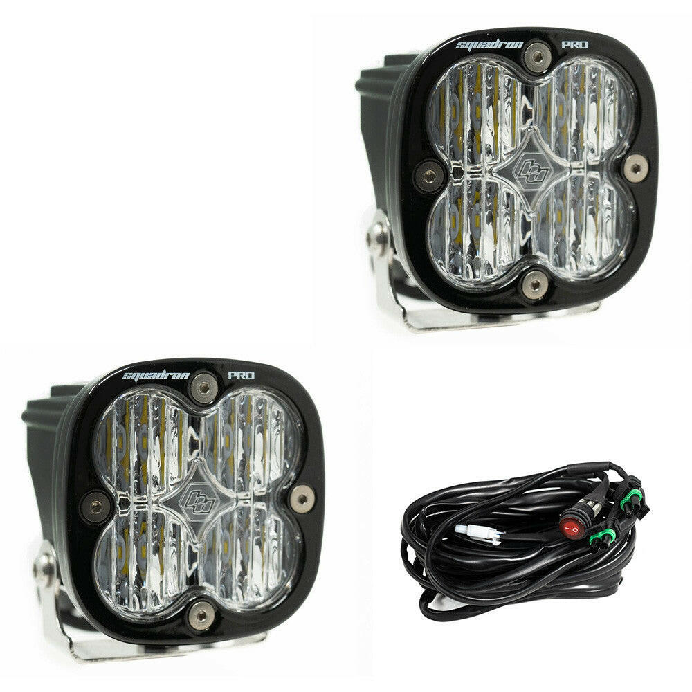 Squadron Pro Black LED Auxiliary Light Pod Pair - Universal.