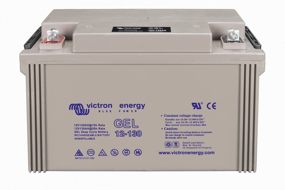 Victron 12 Volt AGM Super Cycle Batteries With Threaded Insert Terminals.