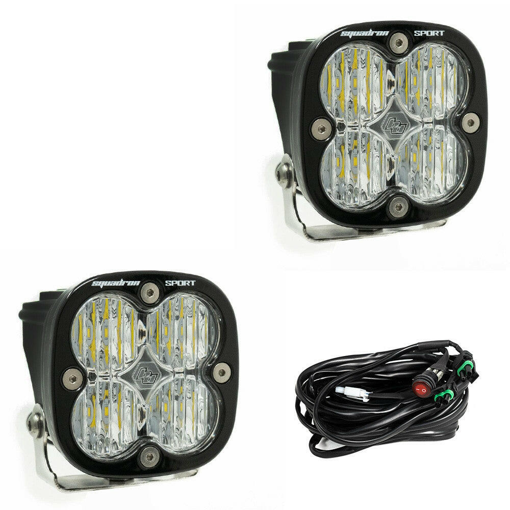 Squadron Sport Black LED Auxiliary Light Pod Pair - Universal.