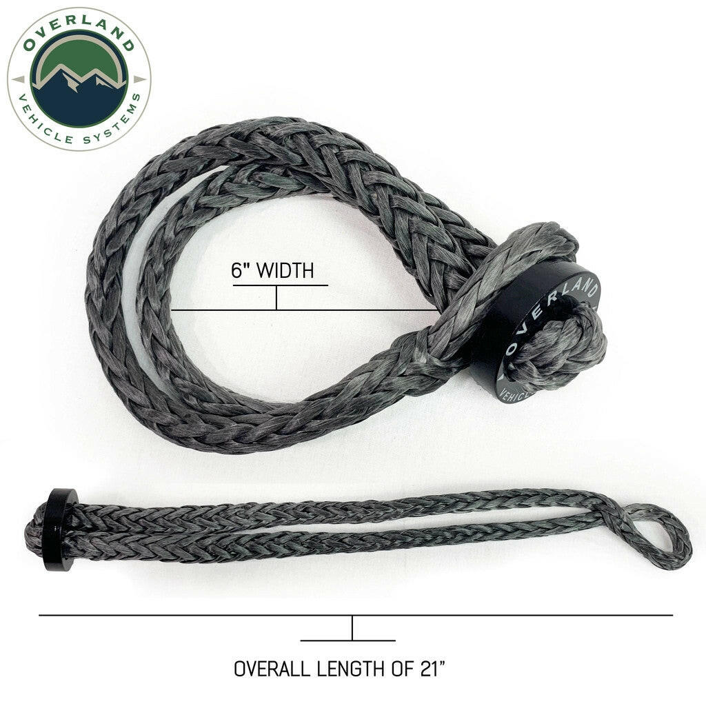 Soft Shackle 5/8" 44,500 lb. With Collar - 22" With Storage Bag.