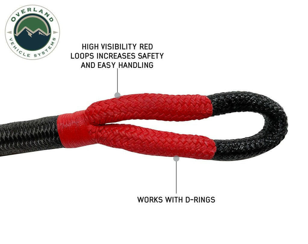 Brute Kinetic Recovery Strap 1" x 30' With Storage Bag - 30% stretch.