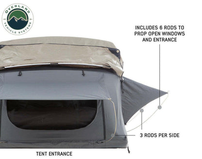 Nomadic 4 Extended Roof Top Tent in Dark Gray.