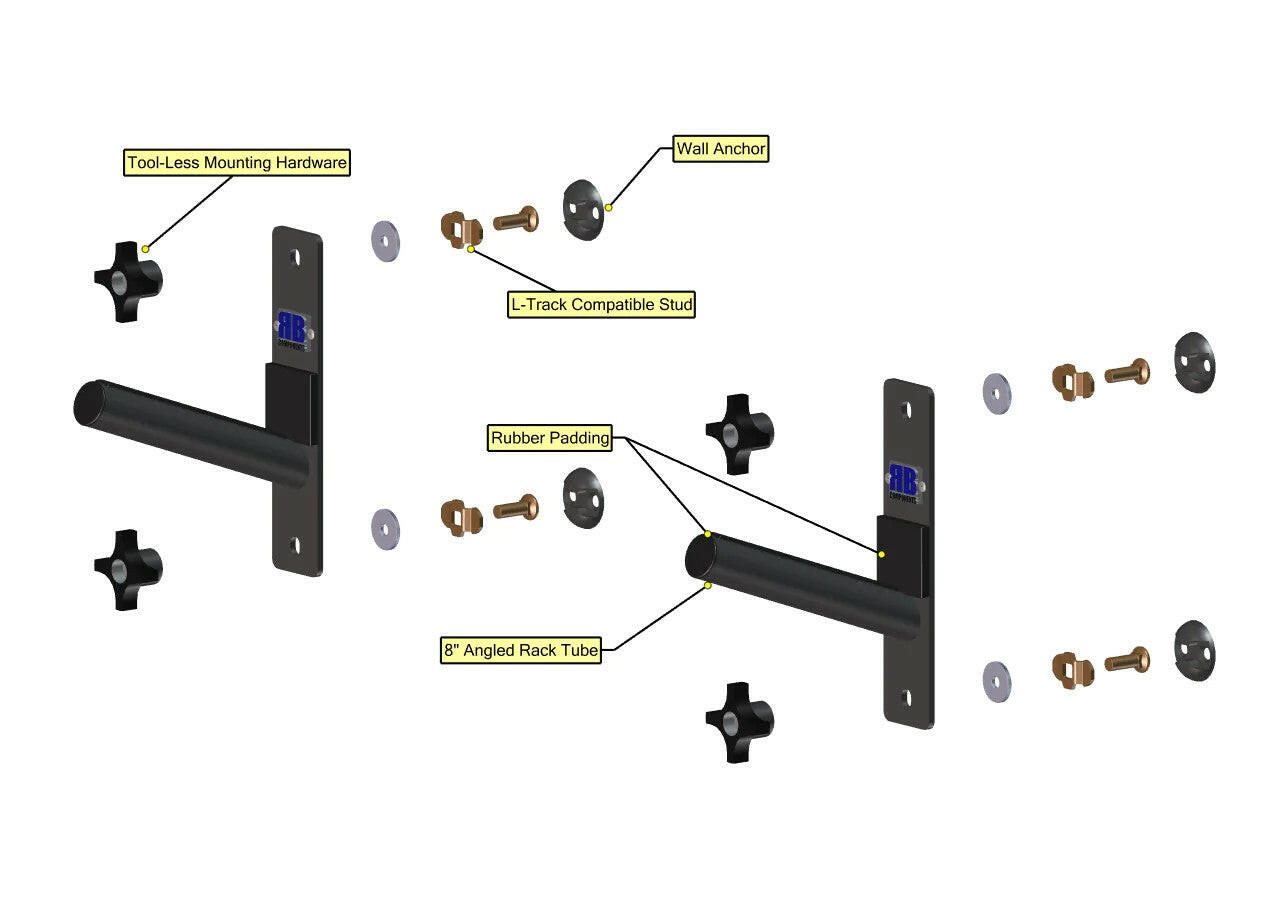 SINGLE BOARD RACK - SHORT.