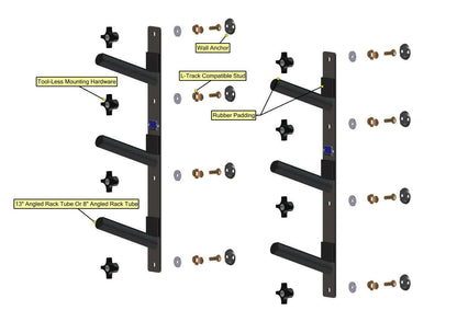 TRIPLE BOARD RACK - SHORT.