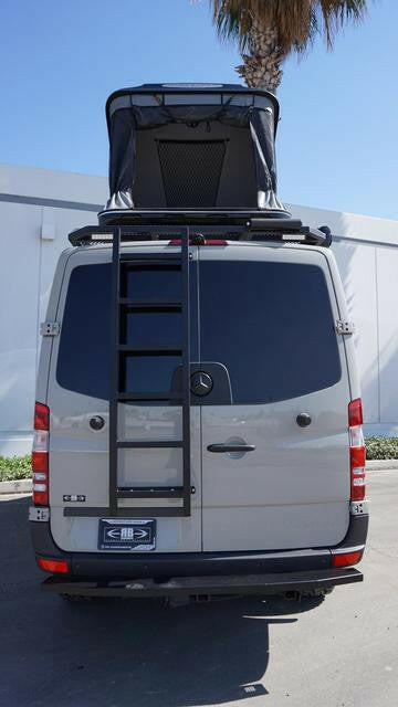 07+ SPRINTER VAN HD REAR DOOR LADDER - LOW ROOF.