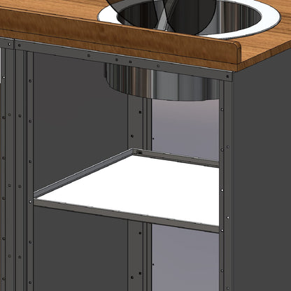 48in Galley - Isotherm 130 Fridge Base Cabinet