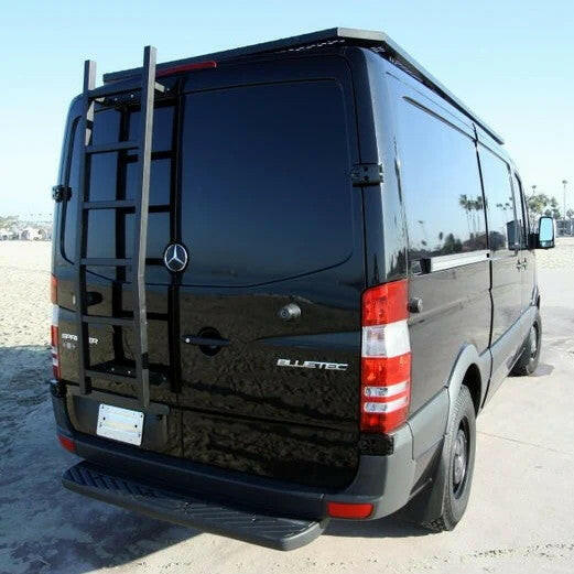 07+ SPRINTER VAN HD REAR DOOR LADDER - LOW ROOF.