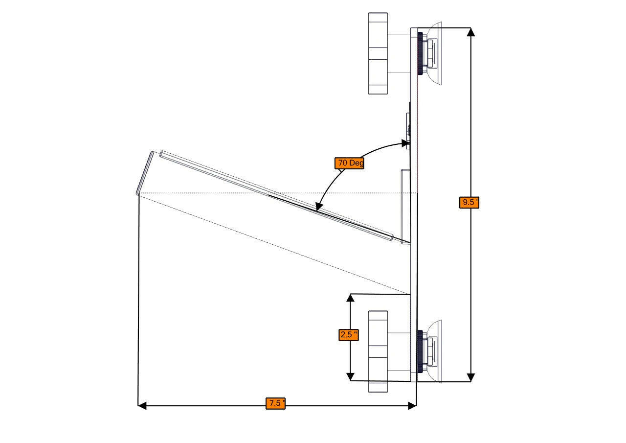 SINGLE BOARD RACK - SHORT.