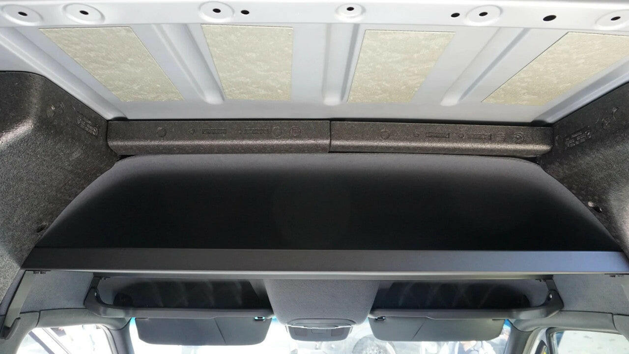 2019 + SPRINTER VAN HEADLINER SHELF - SMALL VERSION RAISED.