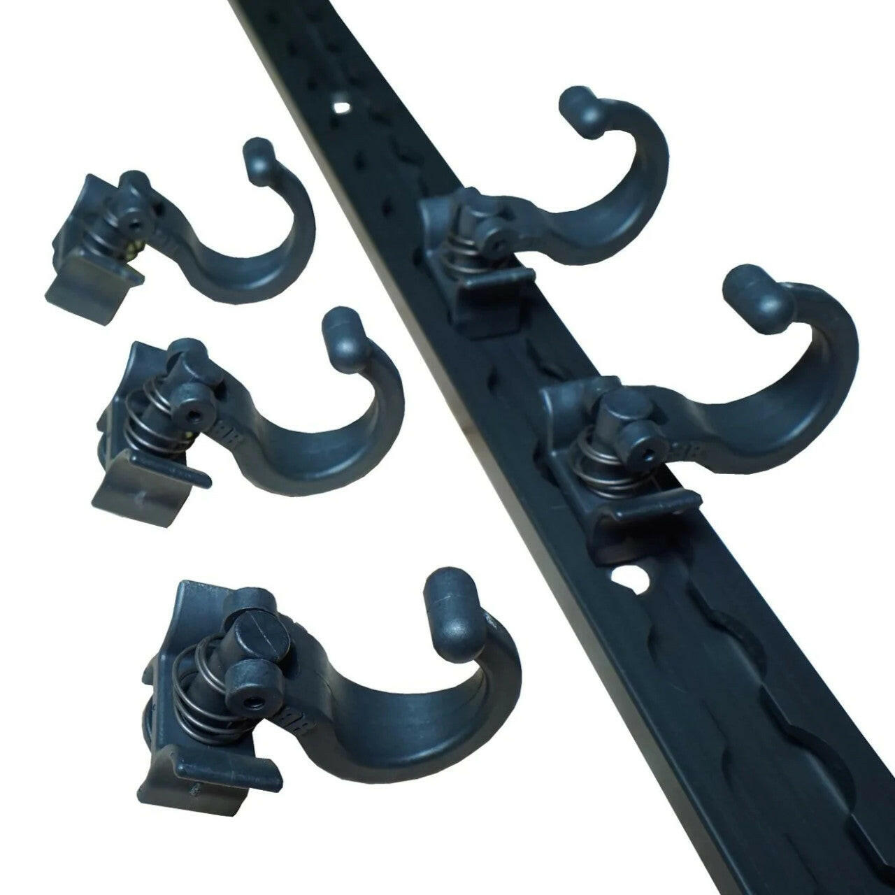 HEAVY DUTY PLASTIC L-TRACK HOOK - 5 PACK.