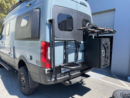 EXPEDITION TIRE CARRIER - ALUMINUM (2019+ SPRINTER VAN & 2020 REVEL/STORYTELLER) VS30.