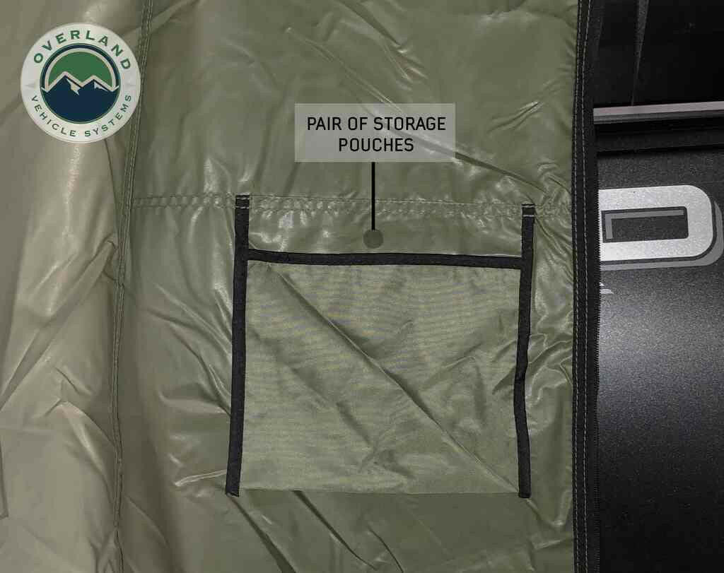 Nomadic 4 Roof Top Tent Annex Green Base With Black Floor & Travel Cover.