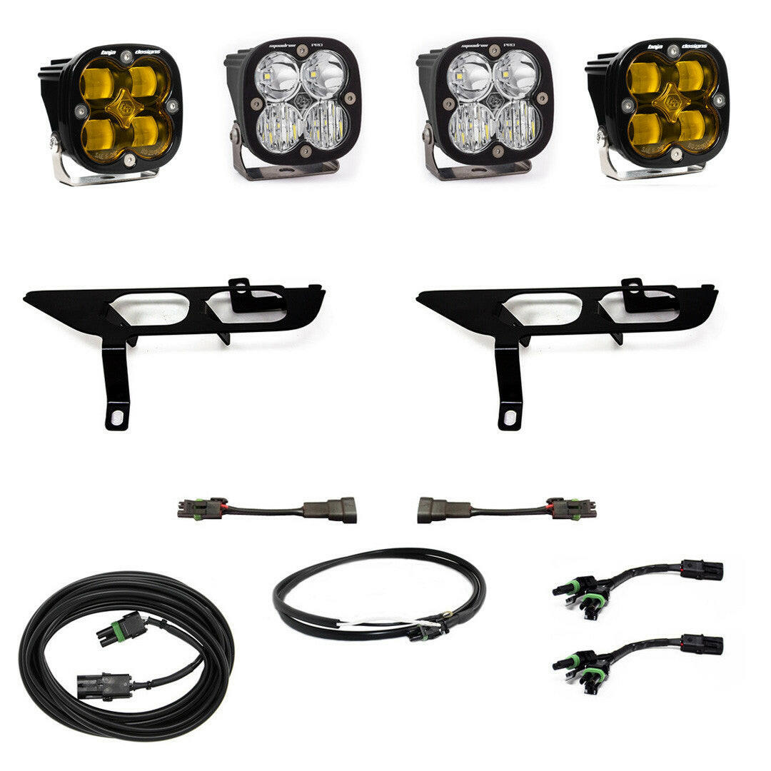 Ford Squadron SAE/Pro Fog Pocket Light Kit - Ford 2021-22 F-150; NOTE: w/o Daytime Running Lights (DRL).