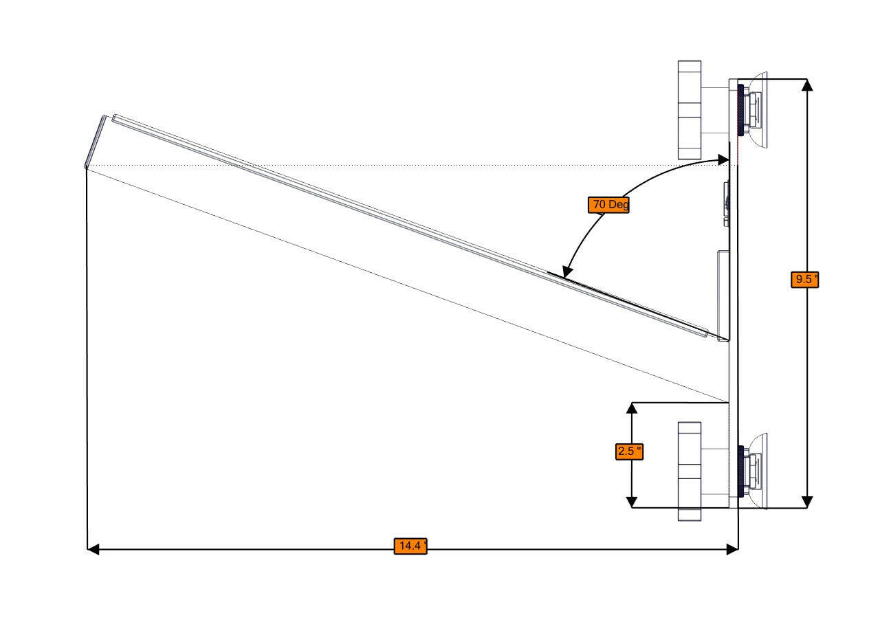 SINGLE BOARD RACK - LONG.