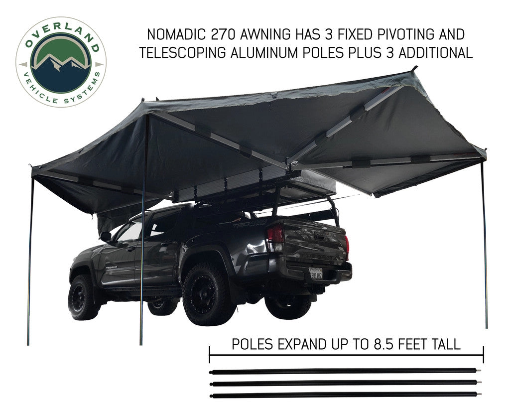 Nomadic Awning 270 Awning & Wall 1, 2, & 3, Mounting Brackets - Driverside