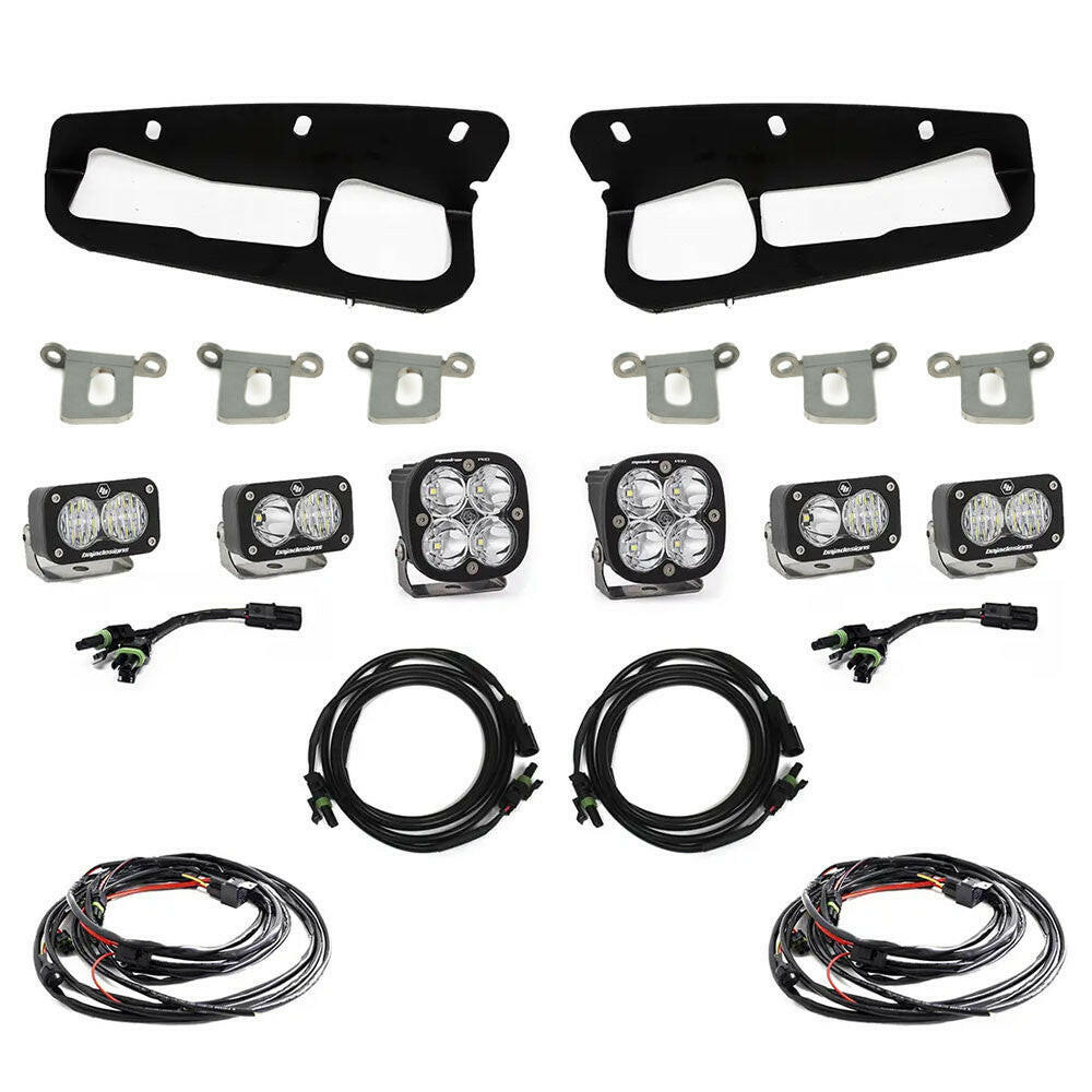 Ford Squadron Pro/Dual S2 Sport Steel Bumper Fog Pocket Light Kit - Ford 2021-23 Bronco; Steel Bumper.