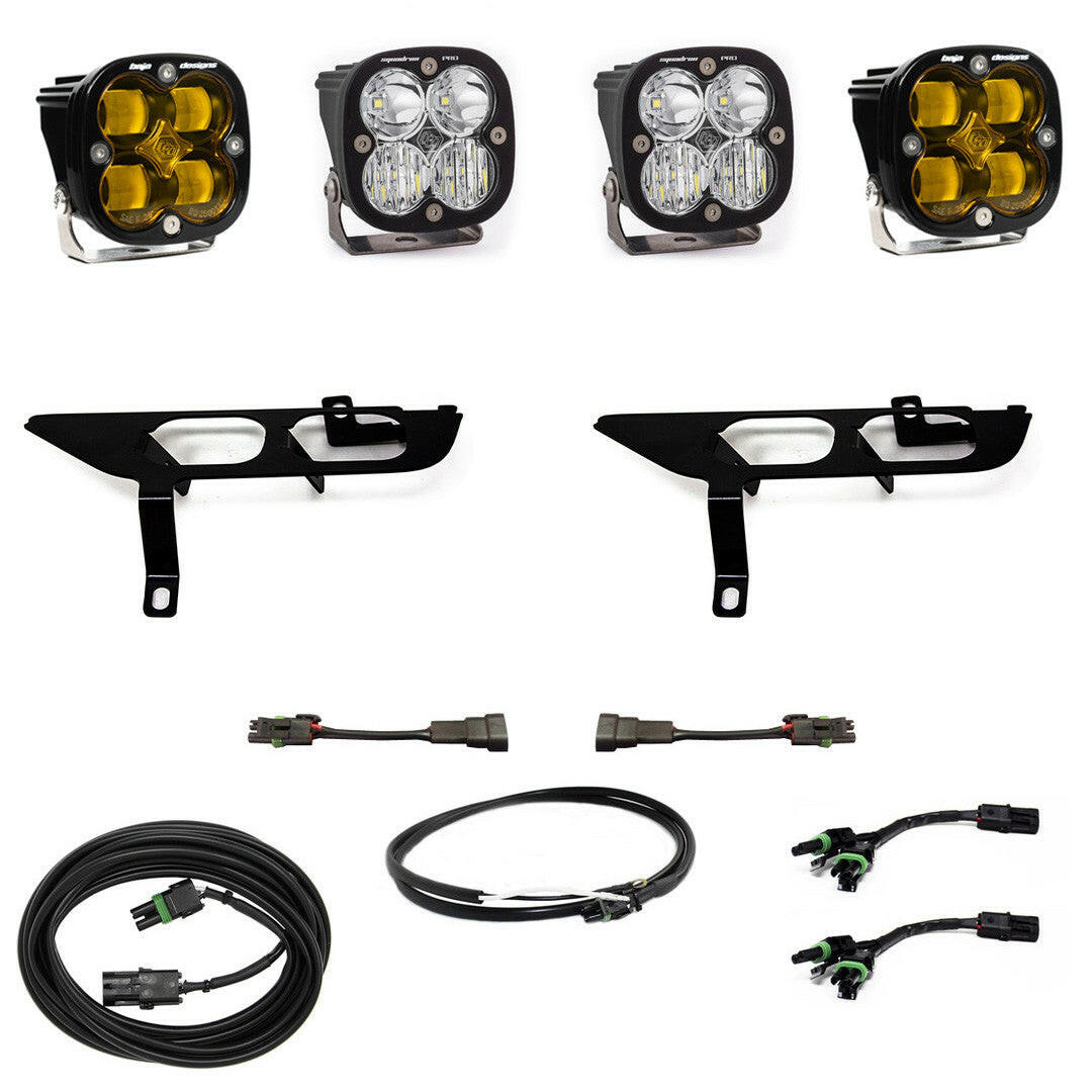 Ford Squadron SAE/Sport Fog Pocket Light Kit - Ford 2021-22 F-150; NOTE: w/o Daytime Running Lights (DRL).