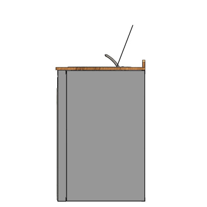 56in Galley - Isotherm 130 Fridge Base Cabinet - Drawer System