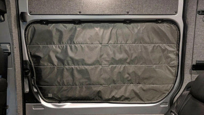 2007 + SPRINTER VAN FABRIC - SLIDING DOOR MAGNETIC WINDOW SHADE W/TOP FASTENERS.