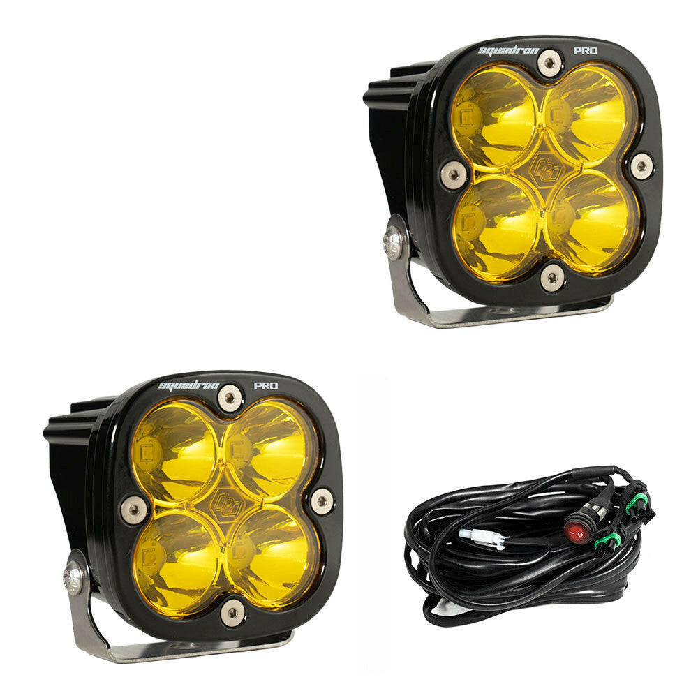 Squadron Pro Black LED Auxiliary Light Pod Pair - Universal.