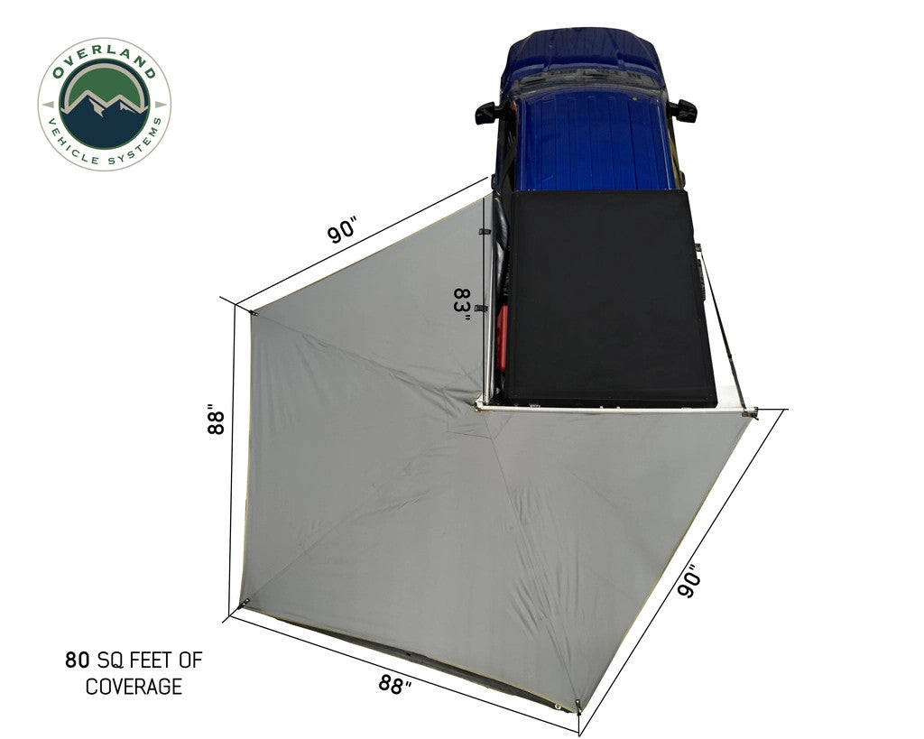 Nomadic 270 LT Awning - Driver Side 19559907- Dark Gray Cover