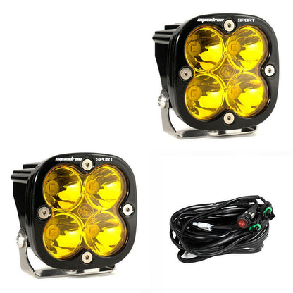 Squadron Sport Black LED Auxiliary Light Pod Pair - Universal.