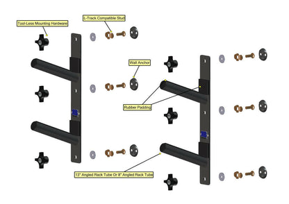 DOUBLE BOARD RACK - SHORT.