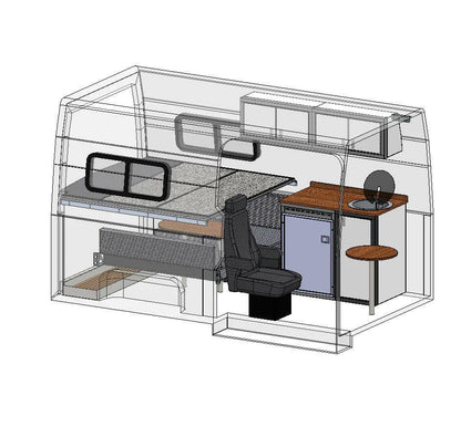 PANEL BED WINDOW 15"X36" - DRIVER SIDE.