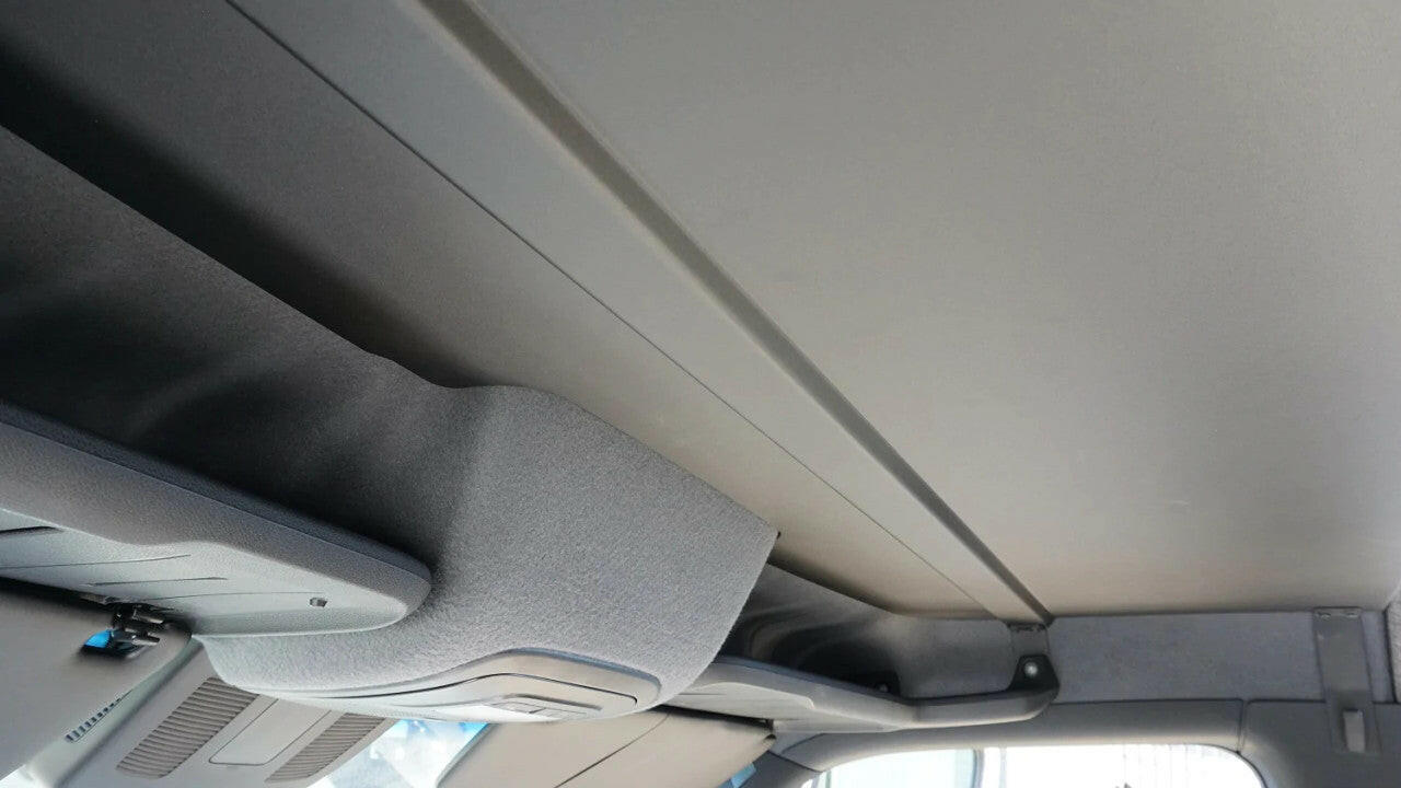 2019 + SPRINTER VAN HEADLINER SHELF - SMALL VERSION RAISED.