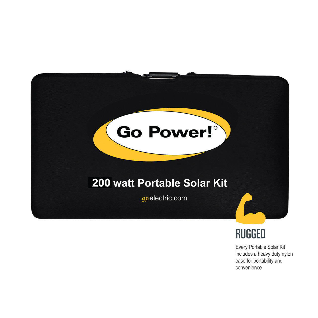 Go Power 200-Watt Portable Solar Kit.