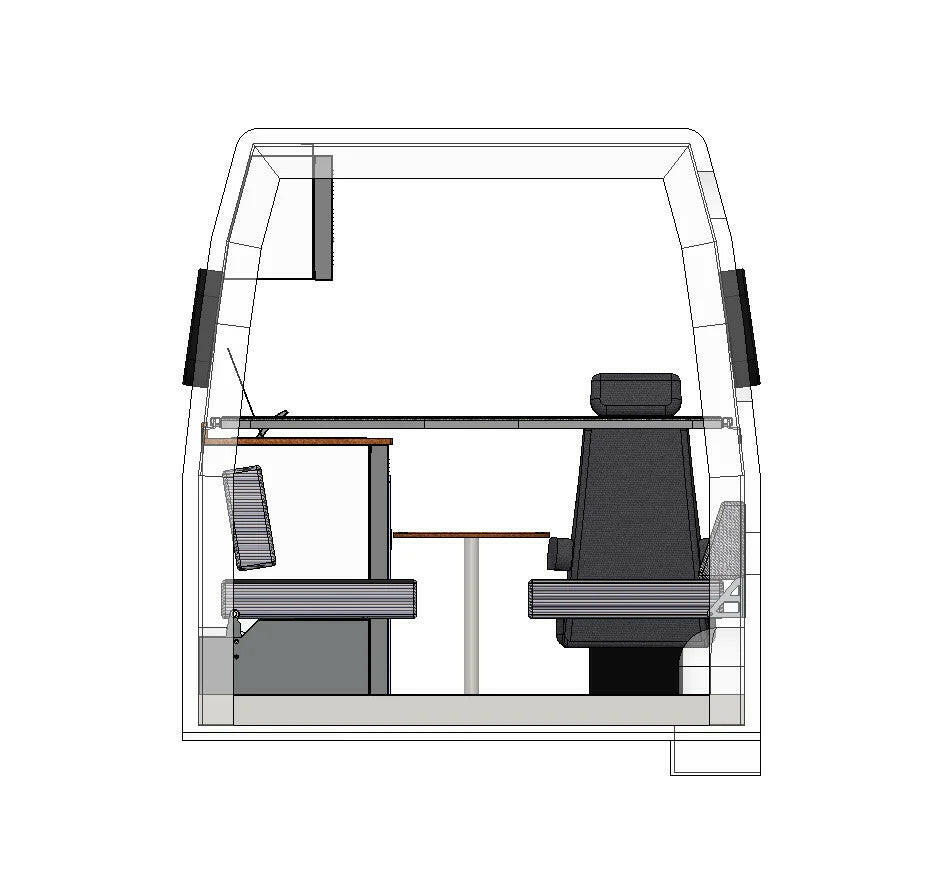 PANEL BED WINDOW 15"X36" - PASSENGER SIDE.