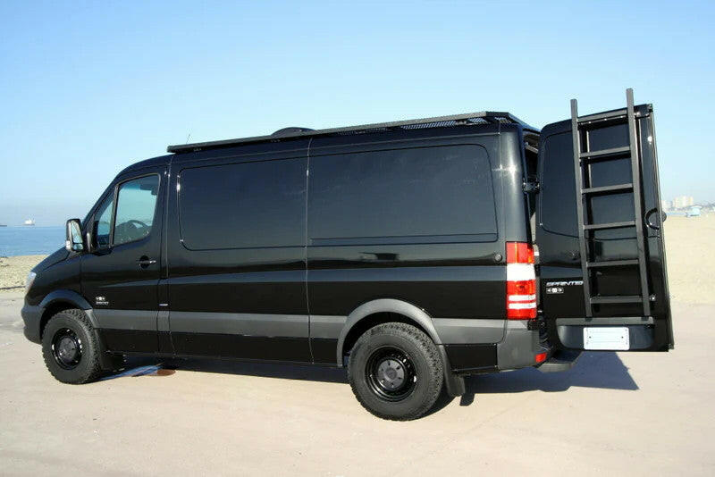 07+ SPRINTER VAN HD REAR DOOR LADDER - LOW ROOF.