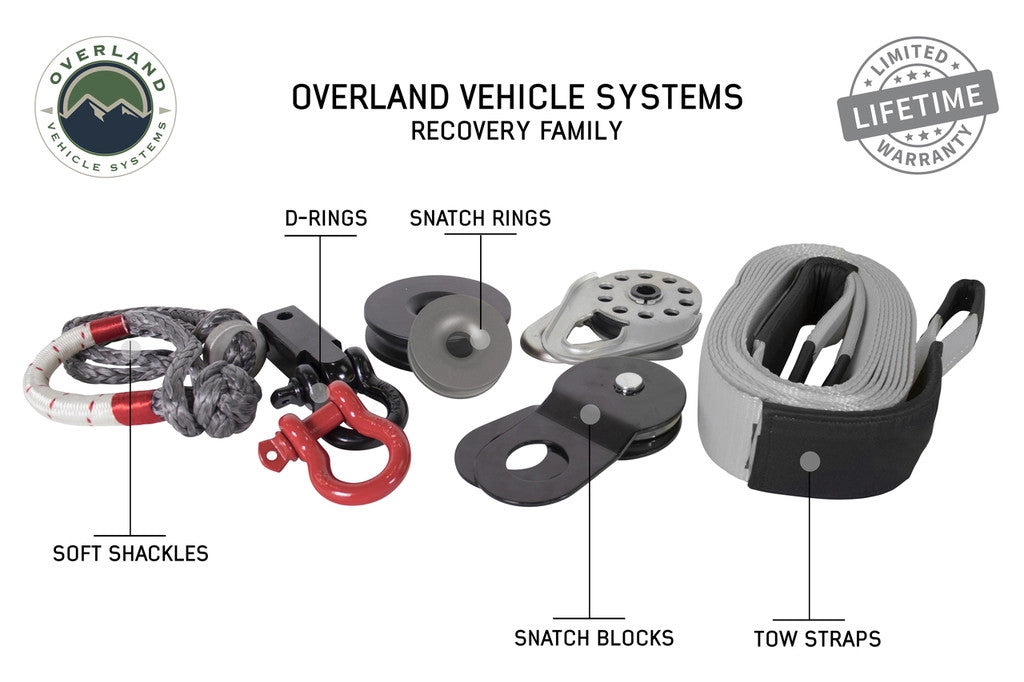 Recovery Shackle 3/4" 4.75 Ton Red - Sold In Pairs.