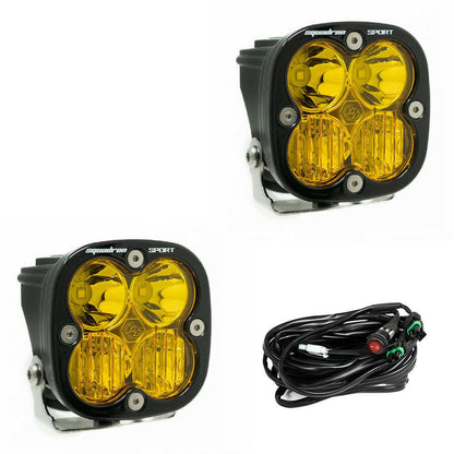 Squadron Sport Black LED Auxiliary Light Pod Pair - Universal.