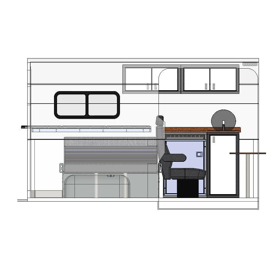 PANEL BED WINDOW 15"X36" - DRIVER SIDE.