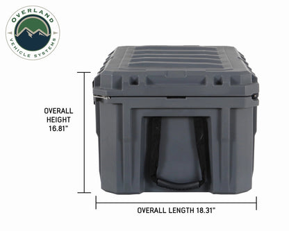 D.B.S. - Dark Grey 95 QT Dry Box With Drain and Bottle Opener