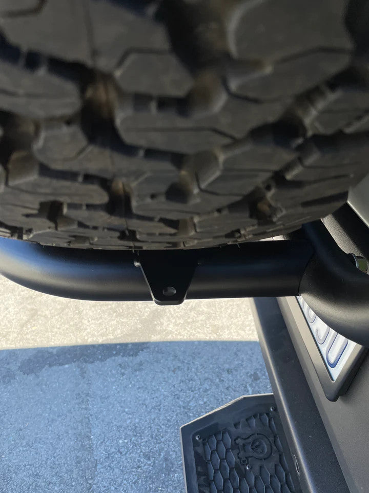 EXPEDITION TIRE CARRIER - ALUMINUM (2019+ SPRINTER VAN & 2020 REVEL/STORYTELLER) VS30.