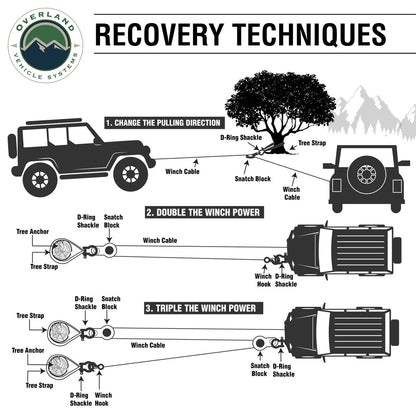 Recovery Ring 6.25" 45,000 lb. Black With Storage Bag Universal.