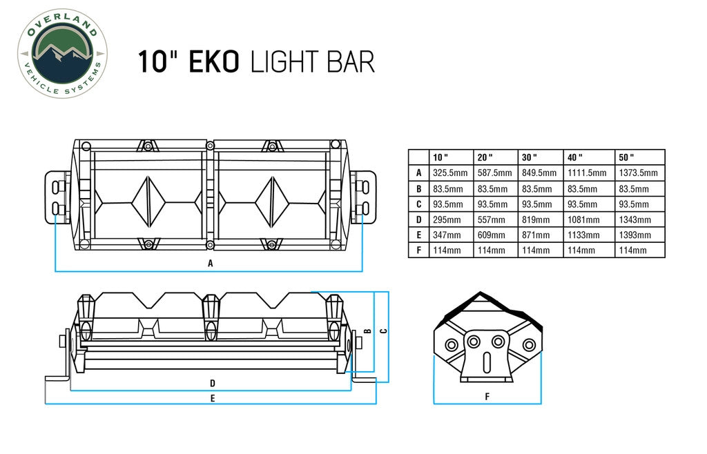 EKO 30" LED Light Bar With Variable Beam, DRL, RGB, 6 Brightness.