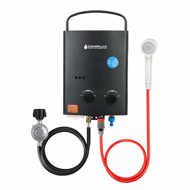 Camplux 5L 1.32 GPM Outdoor Portable Tankless Water Heater - Black