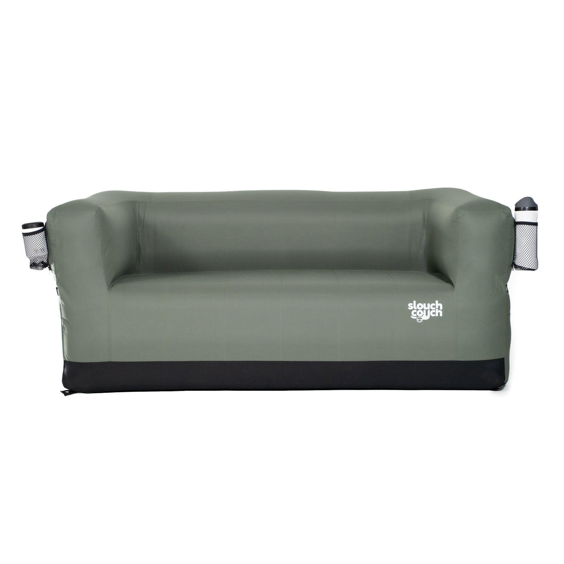 Compact Outdoor Loveseat Sofa Rugged Canvas Upholstery Portable Cozy Seating