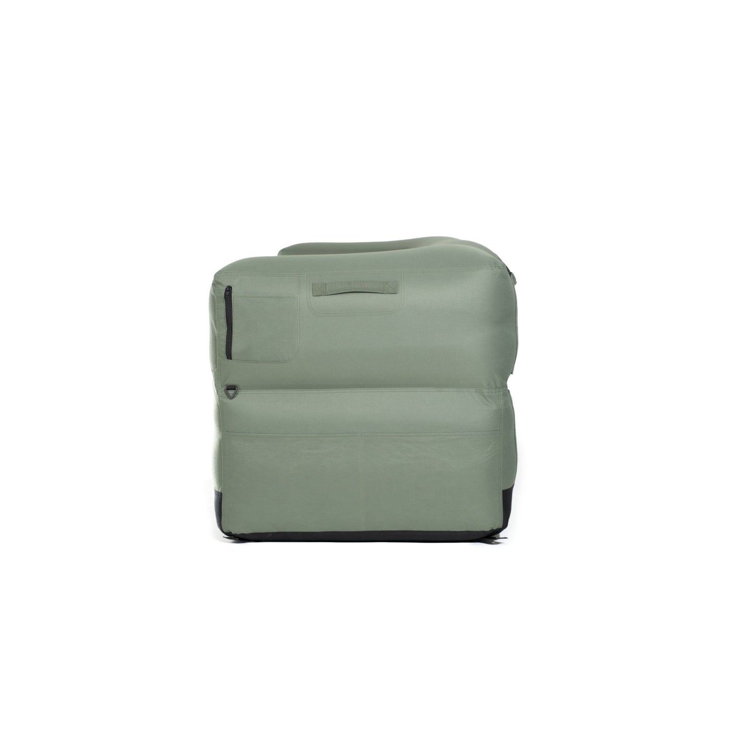 Compact Outdoor Loveseat Sofa Rugged Canvas Upholstery Portable Cozy Seating