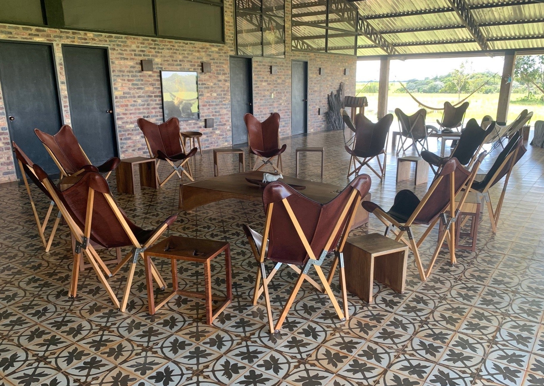 Argentinian Tripolina Malbec Chair